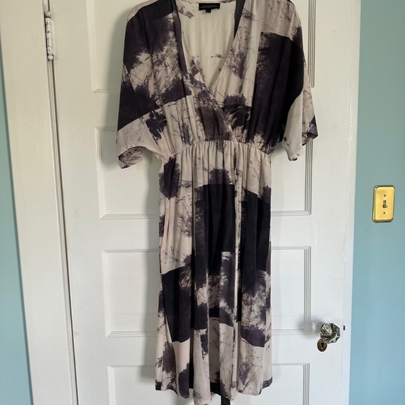 The Podolls Purple and Blush Washed Silk Dress (M) - Picture 3 of 3